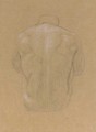 Studie futr den Mann des sitzenden Menschenpaares - Gustav Klimt