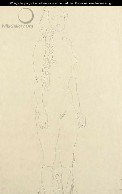 Stehender Akt - Gustav Klimt