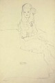 Sitzende junge Frau nach rechts, Bildnis Mada Primavesi - Gustav Klimt