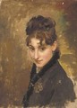 Portrait of a young lady - Gustave Jean Jacquet