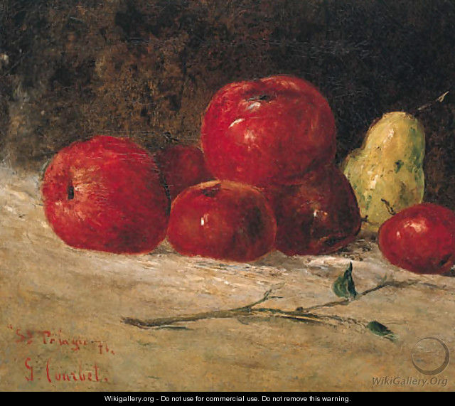 Nature morte, pommes et poires - Gustave Courbet