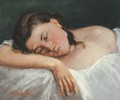 Jeune fille dormant - Gustave Courbet