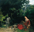 Femme la guirlande - Gustave Courbet