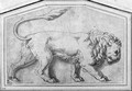 A lion moving to the right - Giulio Romano (Orbetto)