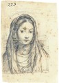 The Madonna, bust-length, looking down - Giuseppe (d'Arpino) Cesari (Cavaliere)
