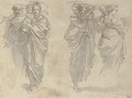Three studies of the Holy Family - Giuseppe Cades