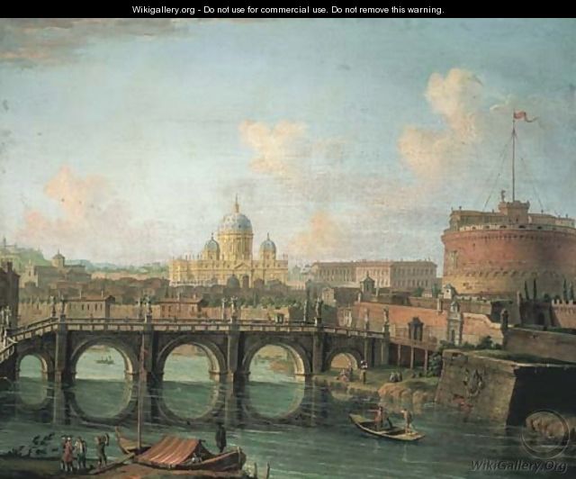 The Tiber, Rome, with the Castel Sant