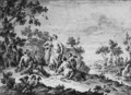 Hercules and Omphale in a Landscape - Giuseppe Zais