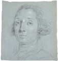Portrait of a man, bust-length, in a white stock - Giuseppe Nogari