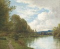 A tranquil river landscape - Gordon Arthur Meadows