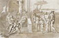 Iphegenia led to the Council of Agamemnon - Giovanni Domenico Tiepolo
