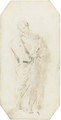 A standing figure in a cloak - Giovanni Domenico Tiepolo