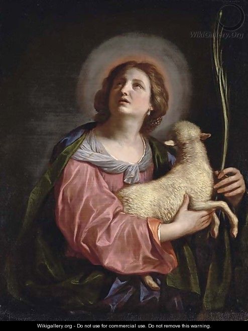 Saint Agnes - Giovanni Francesco Guercino (BARBIERI)
