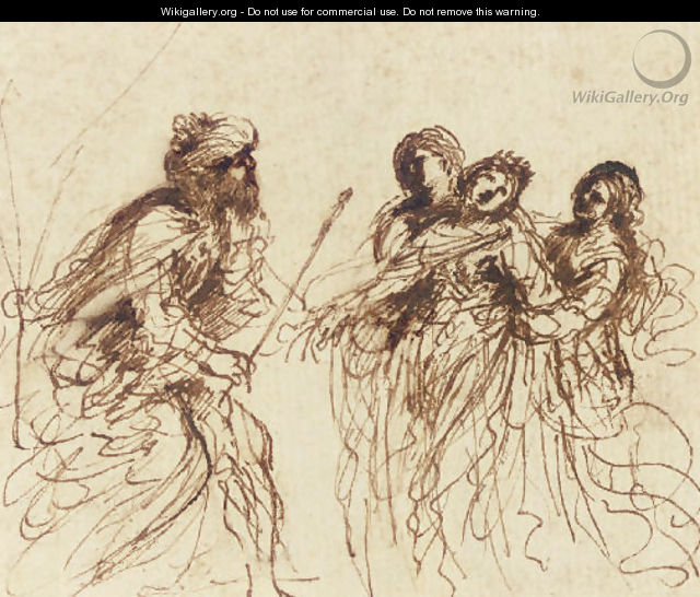 Esther and Ahasuerus - Giovanni Francesco Guercino (BARBIERI)