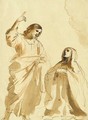 Christ appearing to Saint Teresa - Giovanni Francesco Guercino (BARBIERI)