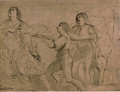 Abigail and two servants - Giovanni Francesco Guercino (BARBIERI)