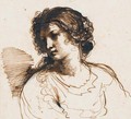 Jeune femme en buste regardant vers la gauche - Giovanni Francesco Guercino (BARBIERI)