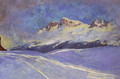 Winterlandschaft bei Maloja, 1917-18 - Giovanni Giacometti