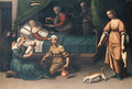 The Birth of the Virgin - Giovanni Battista Benvenuti (see Ortolano)