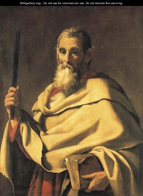 A male saint holding a book - Giovanni Ricca