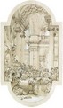 Christ preaching to the Elders Design for a compartment - Giovanni Paolo Pannini