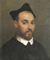 Portrait of a priest, bust-length - Giovanni Battista Moroni