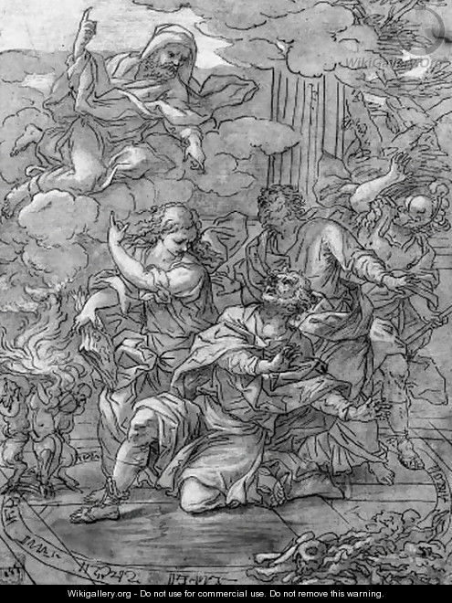 God the Father chastizing a cabalist - Giovanni Battista Lenardi