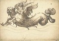 A putto riding on the back of a sea-monster - Giovanni Battista Galestruzzi