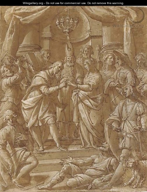 The Marriage of the Virgin - Giovanni Battista della Rovere