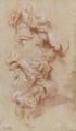 Study of the profile of a bearded God - Giovanni Battista Cipriani