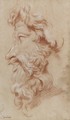 Study of the profile of a bearded God - Giovanni Battista Cipriani