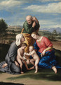 The Holy Family with the Infant Saint John the Baptist and Saint Elizabeth - Giovanni Battista Salvi, Il Sassoferrato