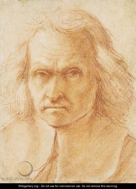 Self-portrait, bust-length - Giovanni Battista Salvi, Il Sassoferrato