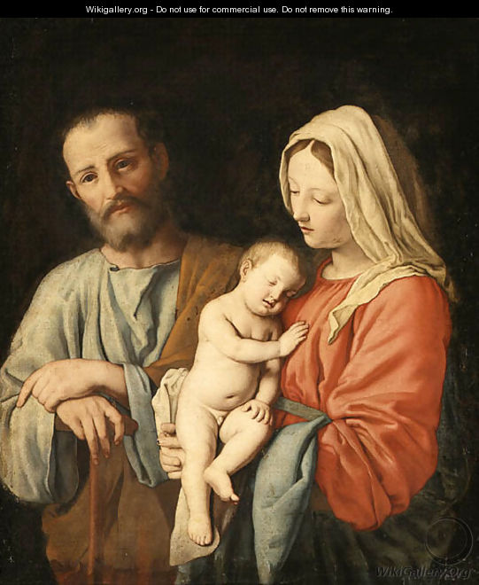 The Holy Family - Giovanni Battista Salvi, Il Sassoferrato