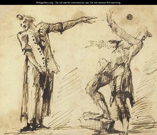 Two gesturing figures - Giovanni Battista Piranesi