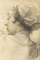 The head of woman turned to the left - Giovanni Battista Piazzetta