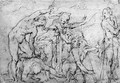 A group of figures fighting - Giovan Battista Naldini