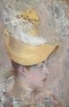 Testa di signora con capellino giallo (Il cappello giallo) - Giovanni Boldini