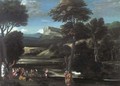 Landscape with Saint John the Baptist preaching - Gian Battista Viola