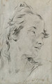 The Head of a young Woman, turned to the right - Giovanni Battista Tiepolo