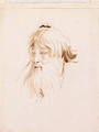 A fantastic Head of a bearded Man - Giovanni Battista Tiepolo