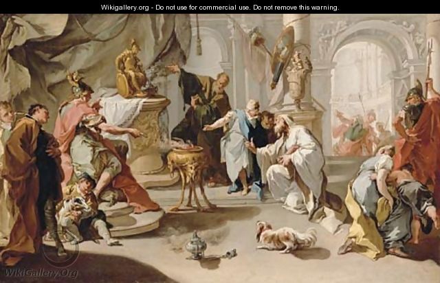 Hannibal swearing revenge against the Romans - Giovanni Battista Pittoni the younger