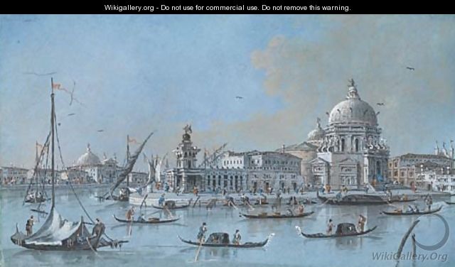 View of the Dogana and Santa Maria della Salute, Venice - Giacomo Guardi