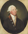 Portrait of a gentleman, said to be Sir John Leeds, Bt. (d. 1811), bust-length, in a brown jacket with a velvet collar - Gilbert Stuart