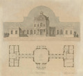 An architectural design for a Jagdschloss - German School