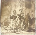 Jael and Barak with the corpse of Sisera (Judges 412-24) - Gerbrand Van Den Eeckhout