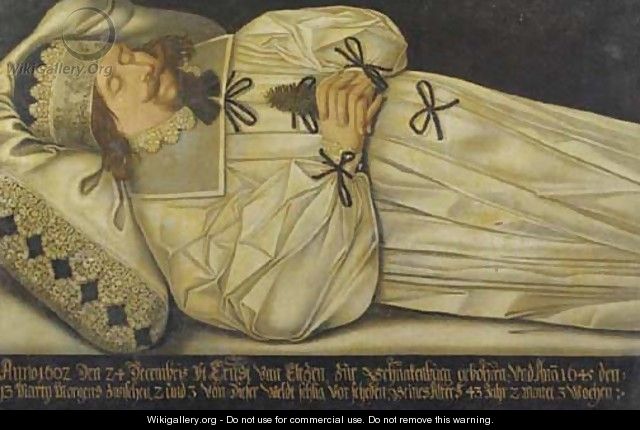 The deathbed of Ernst van Elten - German School