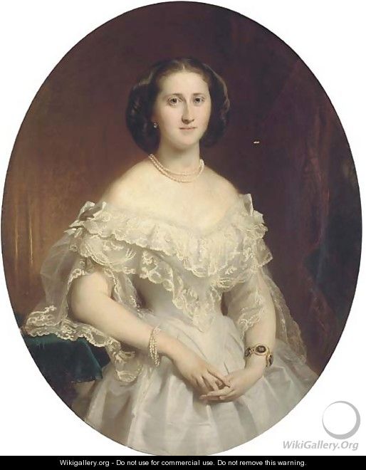 Portrait of Anna Waldeck (1838-1898) - German School