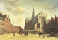 A view of Haarlem with St. Bavo's Cathedral - Gerrit Adriaensz Berckheyde