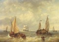 Shipping activity in a river estuary - George Willem Opdenhoff